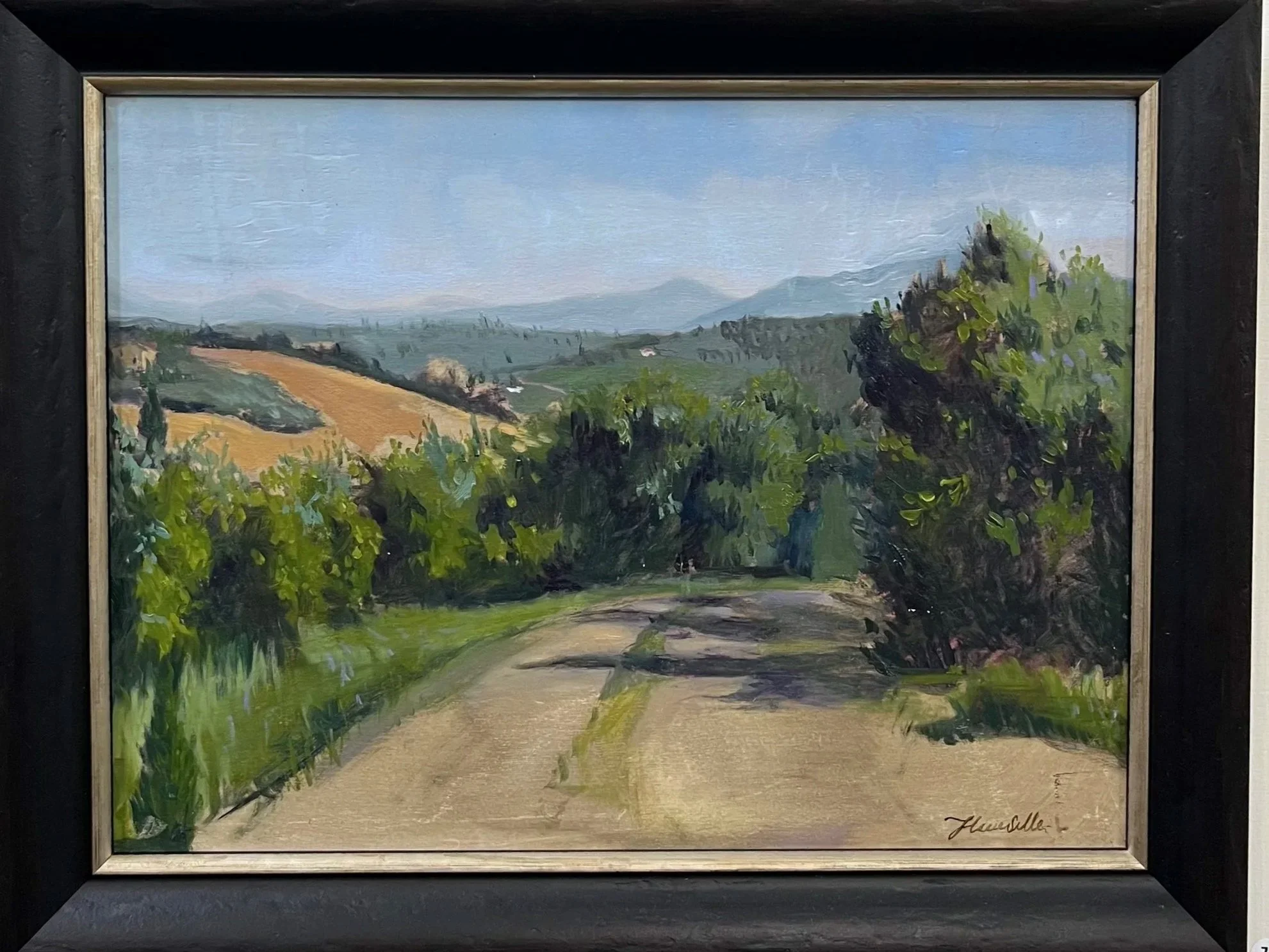“Italian Landscape”, 35x45, oil on panel, 2025