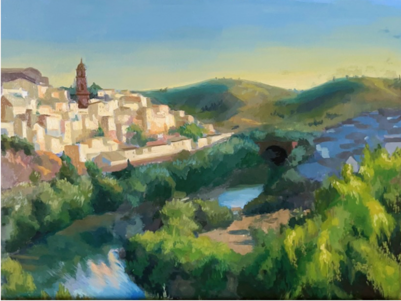 “Landscape Montoro”, 35x45cm, oil on panel, 2025