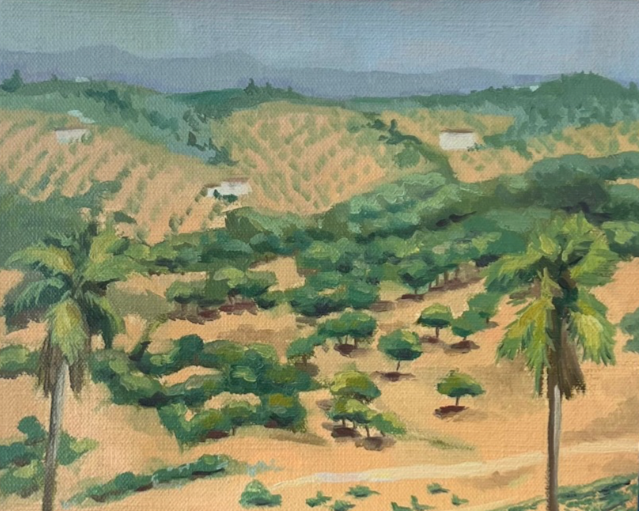 “Landscape Montoro small”, 20x25cm, oil on panel, 2025