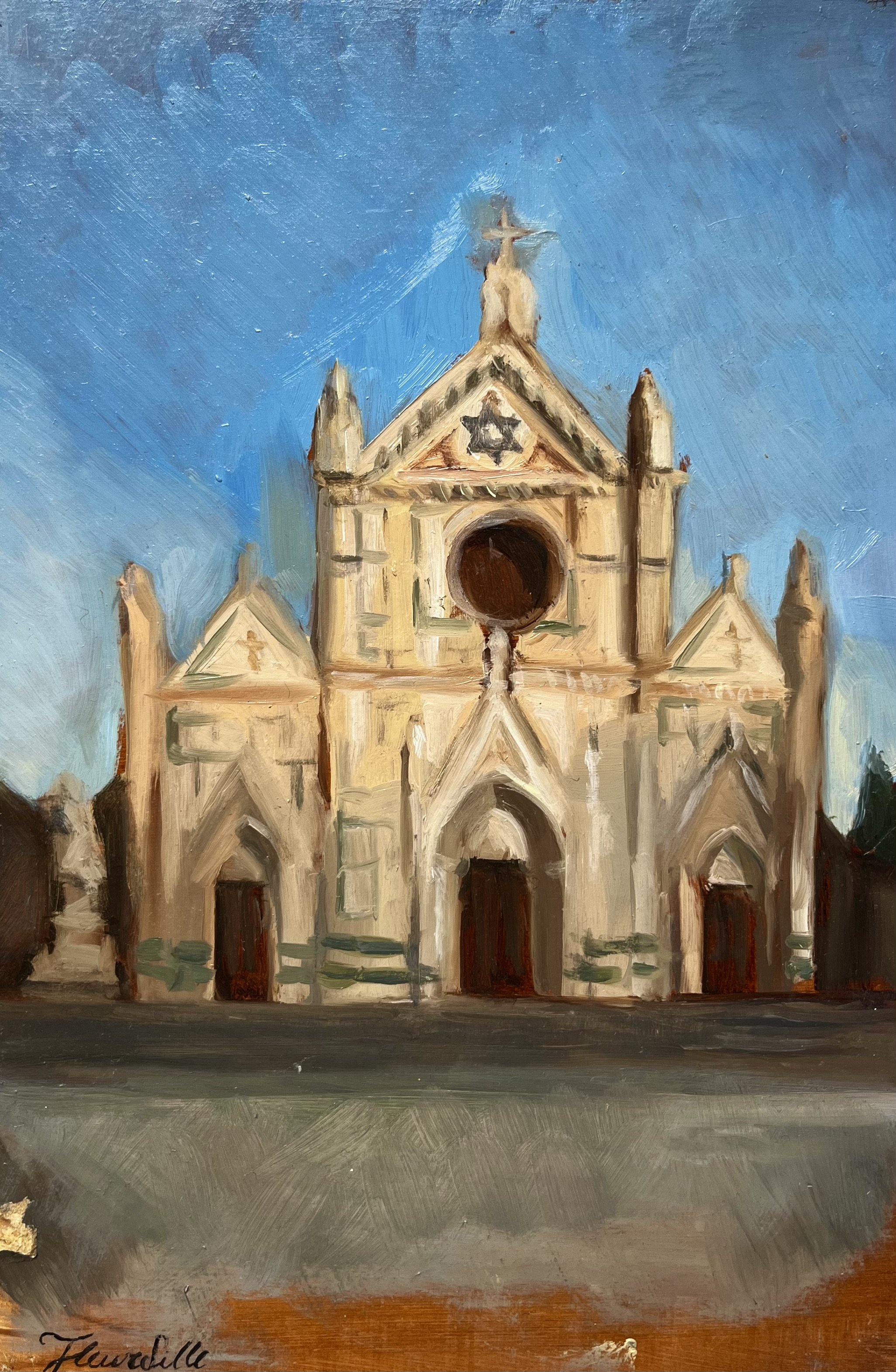 “Santa Croce”, 20x30cm, oil on panel, 2025
