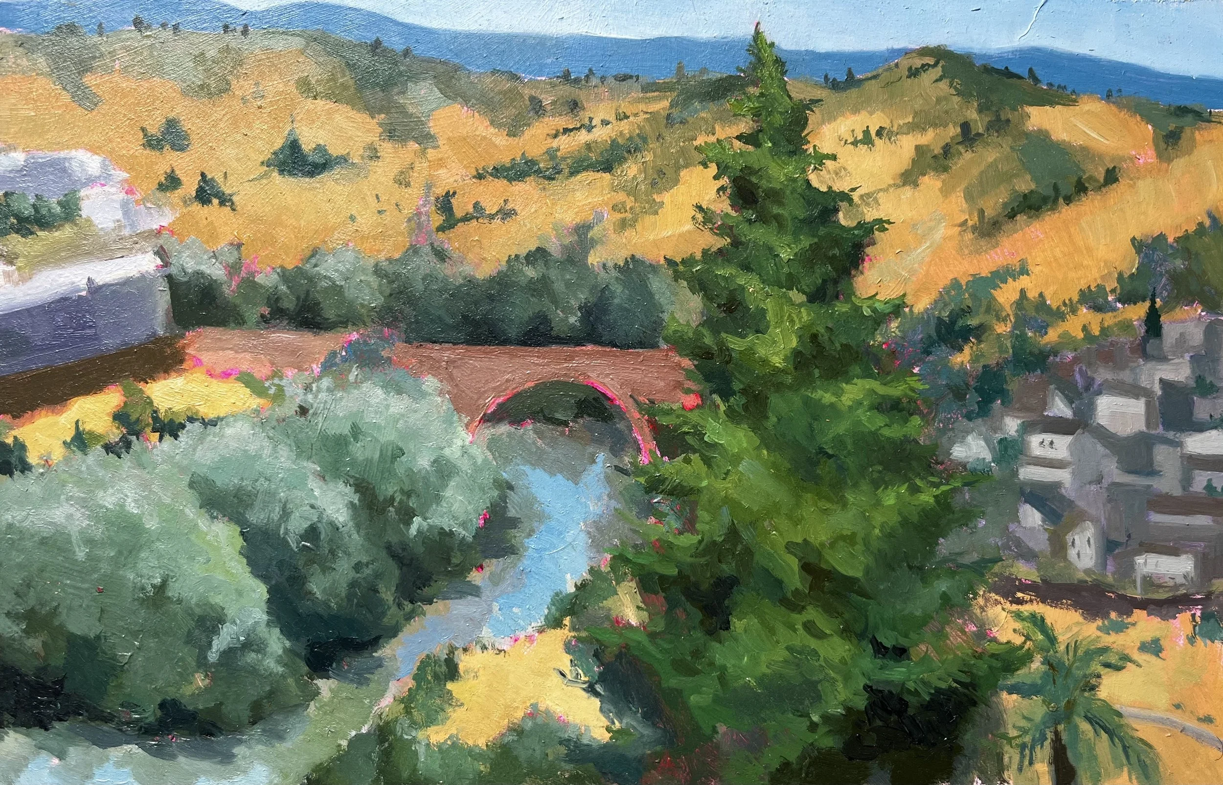 “Montoro bridge”, 20x30cm, oil on panel, 2025