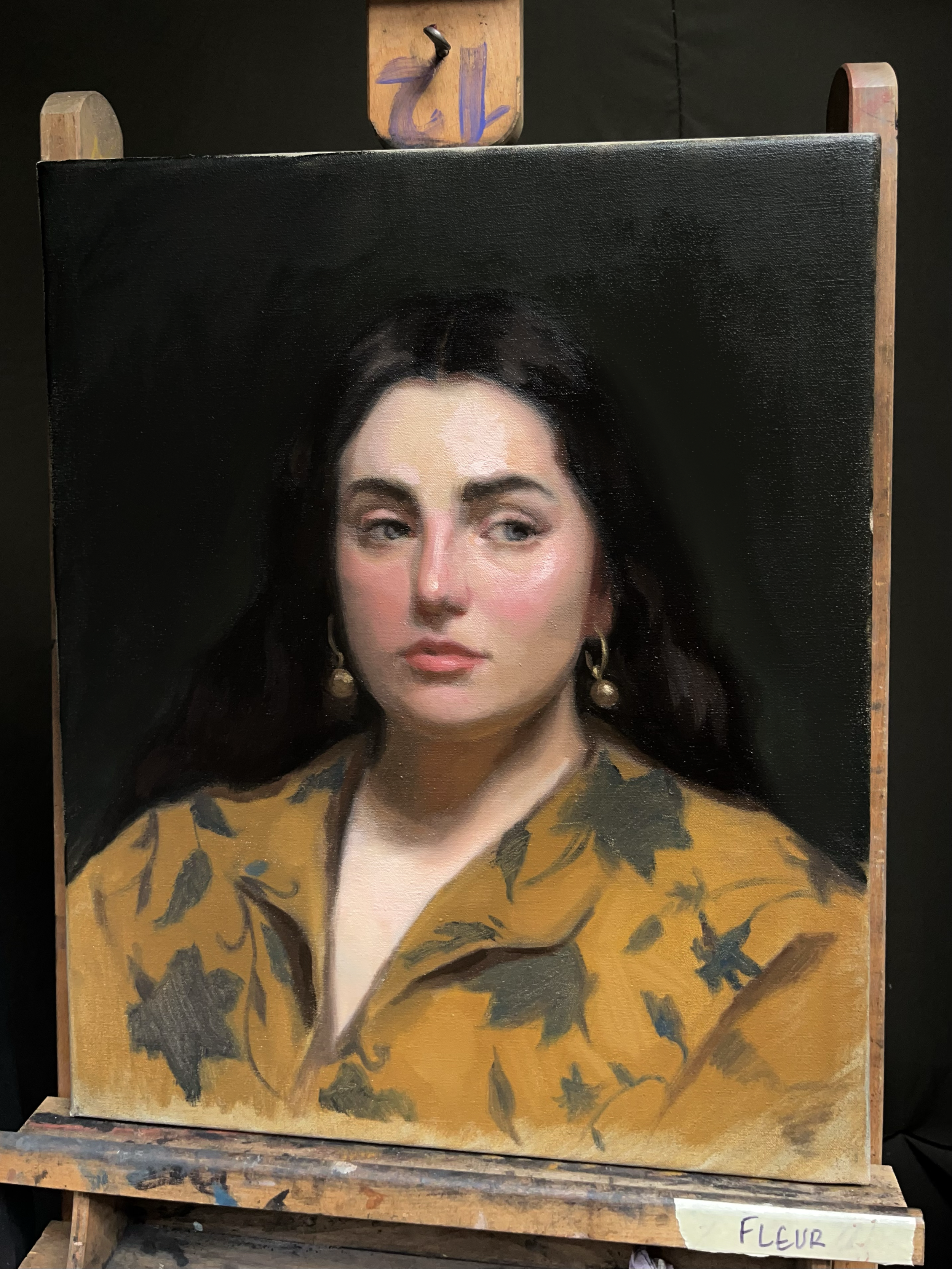 “Laura”, 55x45cm, oil on linnen, 2025