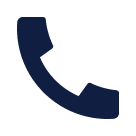 Icon of a vintage rotary telephone handset in black and dark blue.