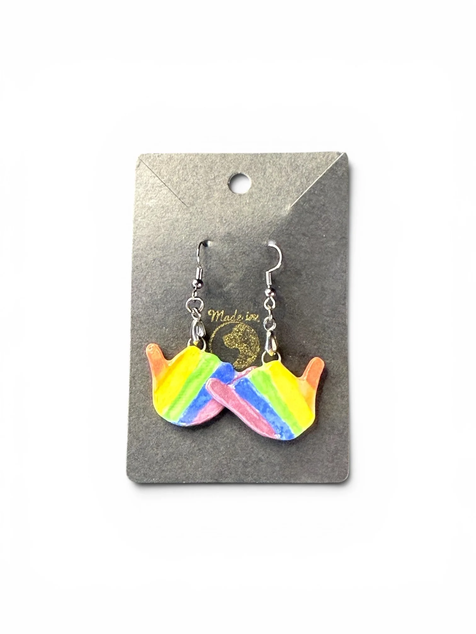 Rainbow Shaka Earrings