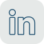 LinkedIn logo with a blue 'in' on a white background.