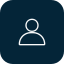 Icon of a person or user silhouette