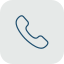 Icon of a telephone receiver.