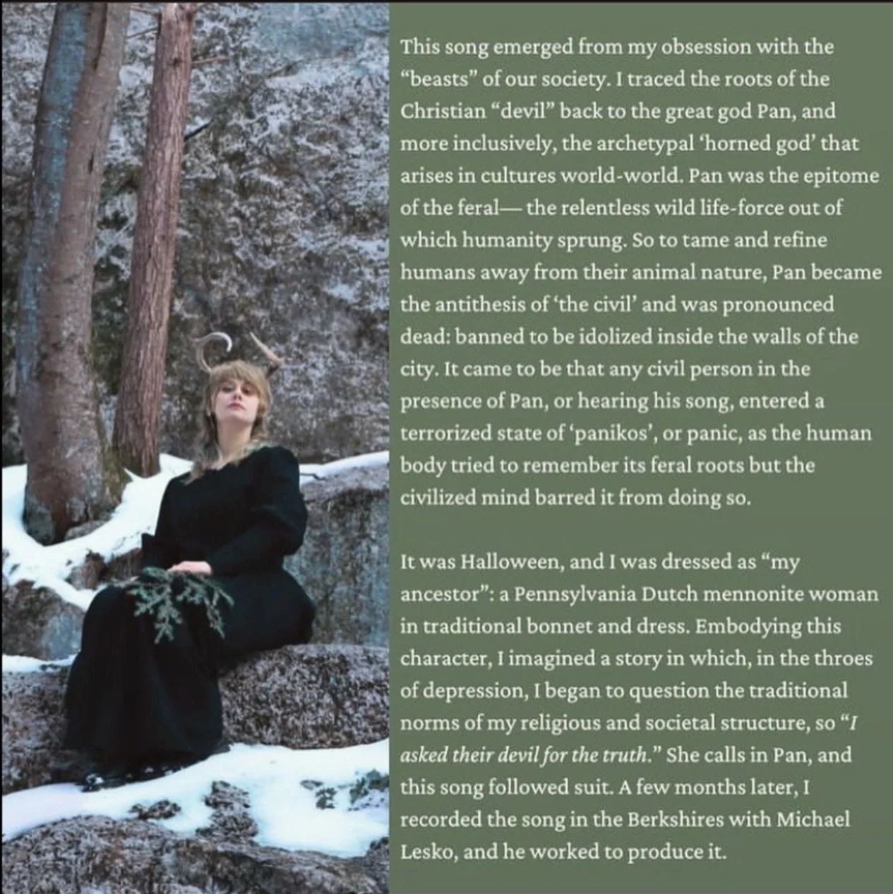 a blurb about jordann funk's song the great god pan is not dead