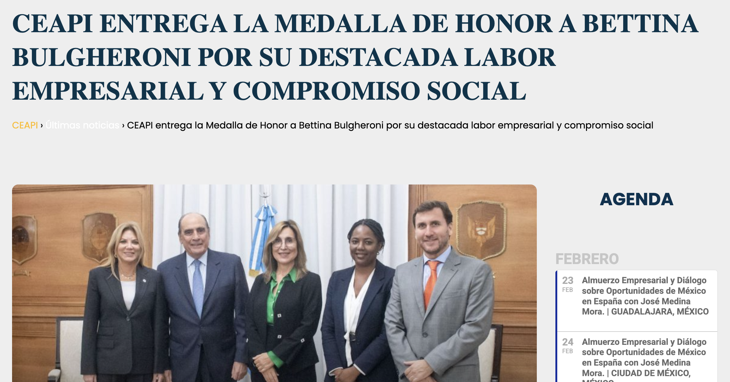 MEDALLA DE HONOR CEAPI