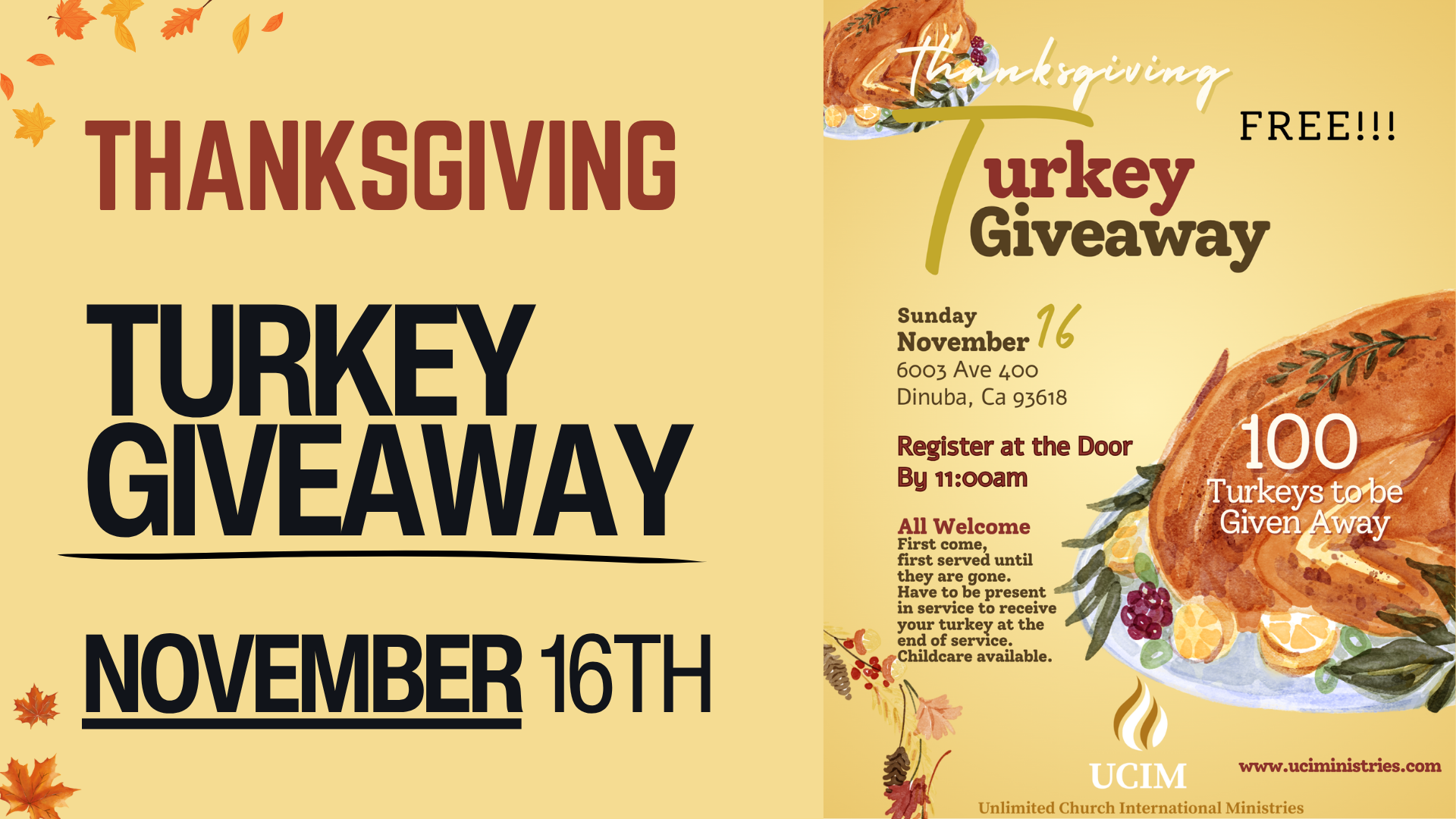 Thanksgiving Turkey Giveaway