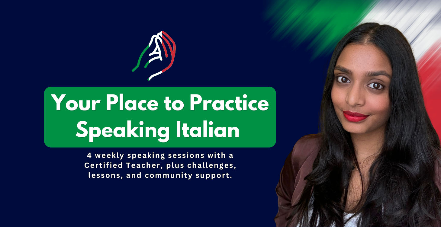 Free Italian community – weekly speaking practice