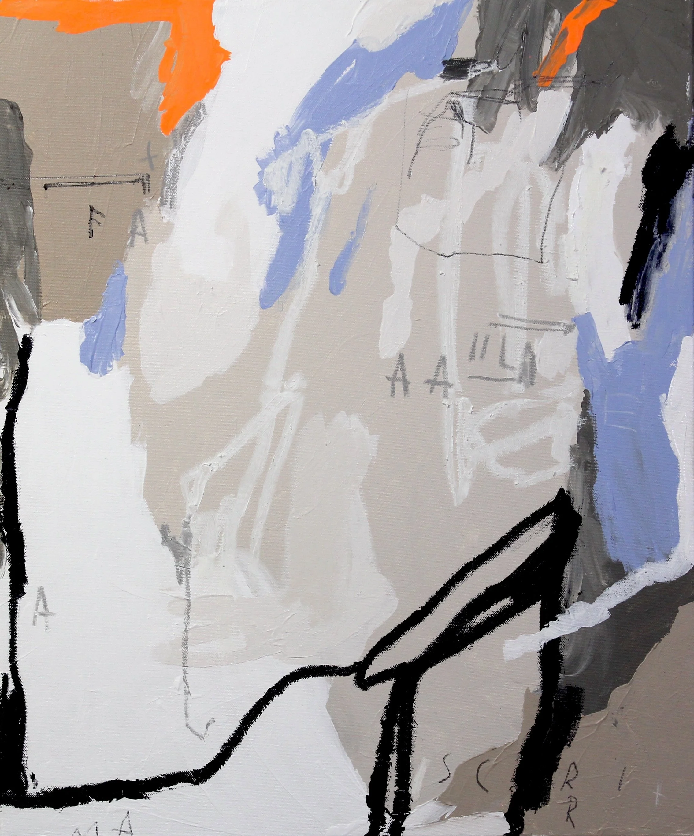 Contemporary Original Abstract Expressionism Painting Faible Fixation Aura Delamotte Barrera © 2025 Aura Delamotte Barrera, All rights reserved..jpg