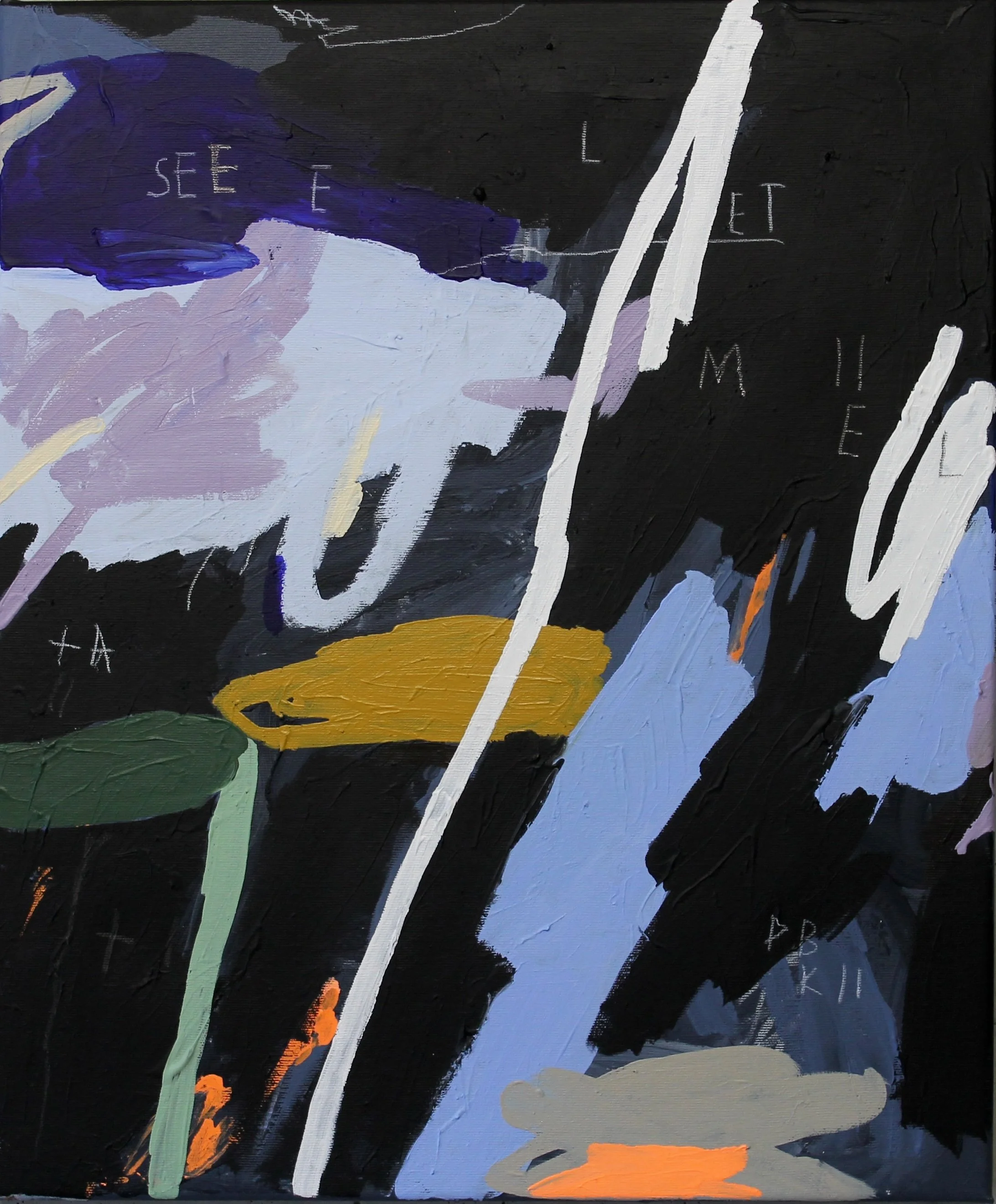 Contemporary Original Abstract Expressionism Painting Coeur Fichu Aura Delamotte Barrera © 2025 Aura Delamotte Barrera, All rights reserved..jpg