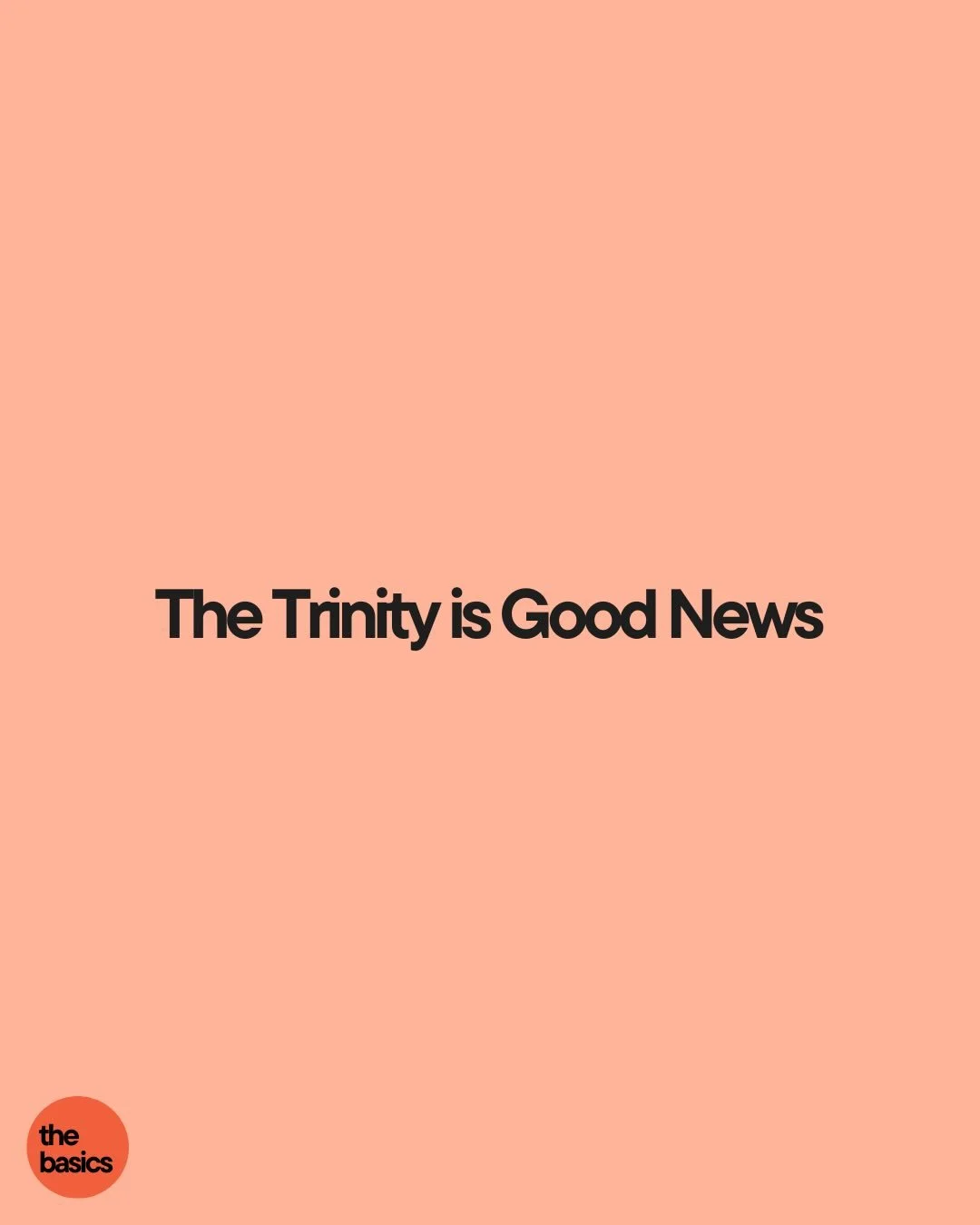The Trinity is GOOD news!

Recap from Pastor @jtenglish last night ⬆️

Thankful for our pastor 🫶