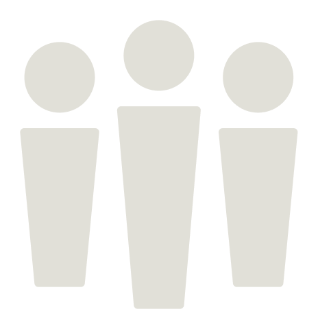 Icon of three abstract human figures standing side by side.