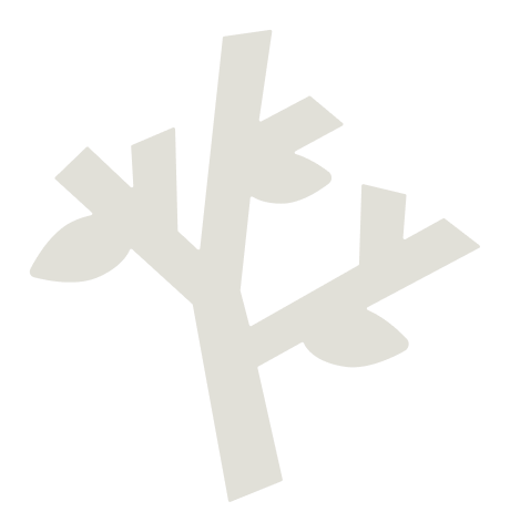 Stylized white tree on black background.