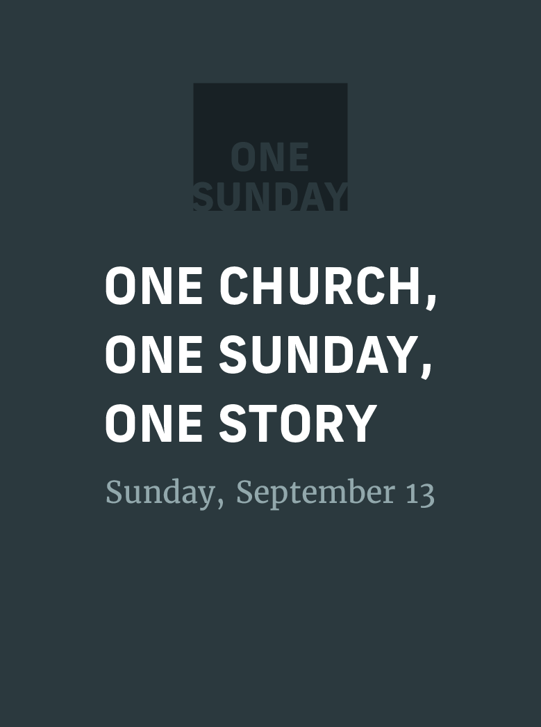 A quote saying 'The church is a family' over a light gray background with a faint Bible illustration.