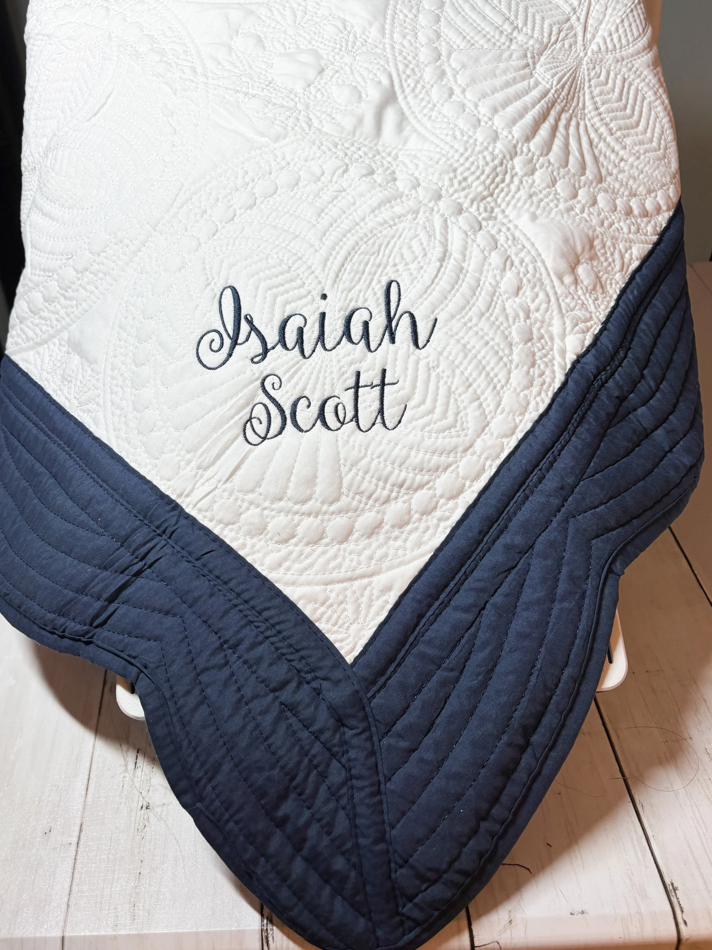 Embroidered Heirloom Quilt