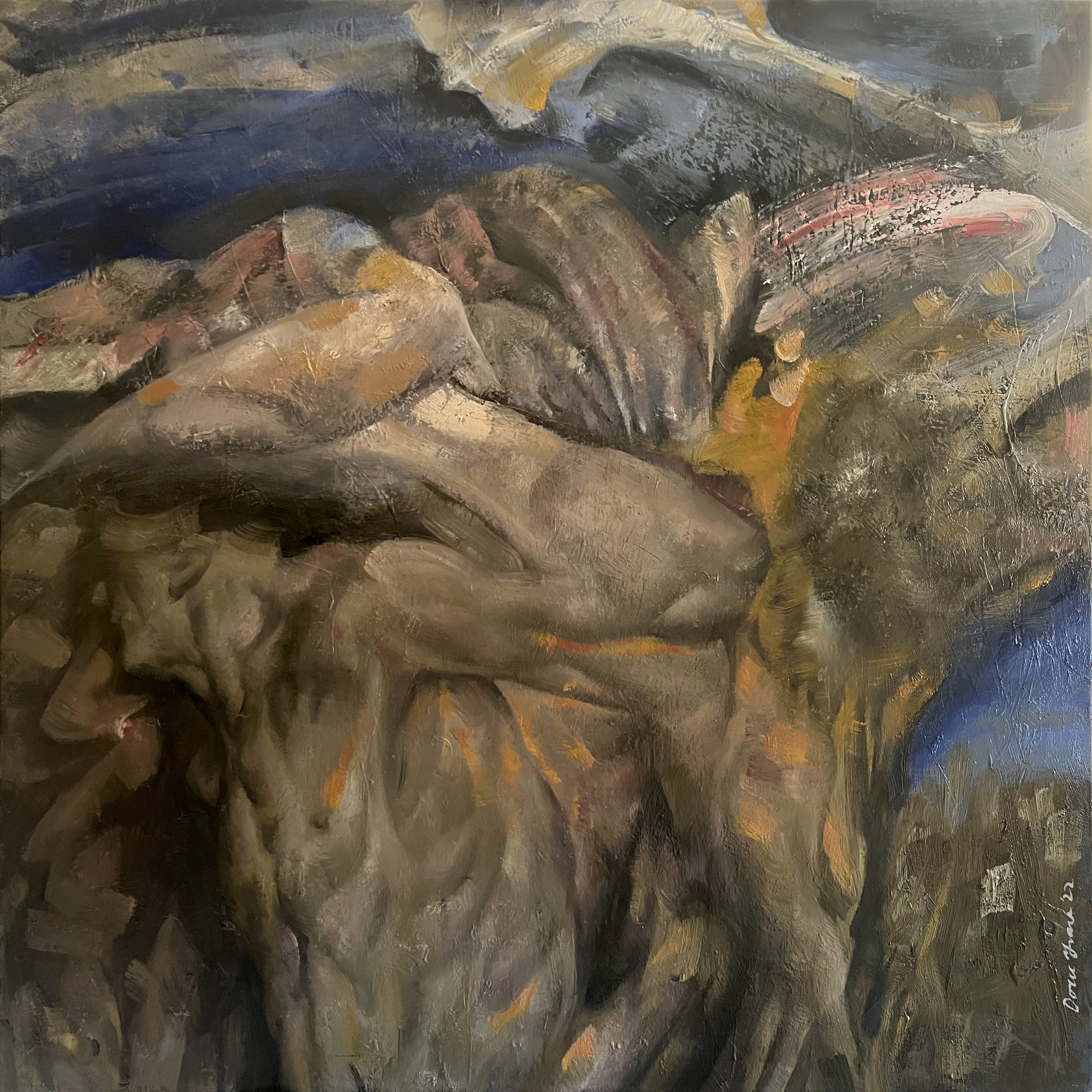 Chaos, Oil on canvas, 100x100cm