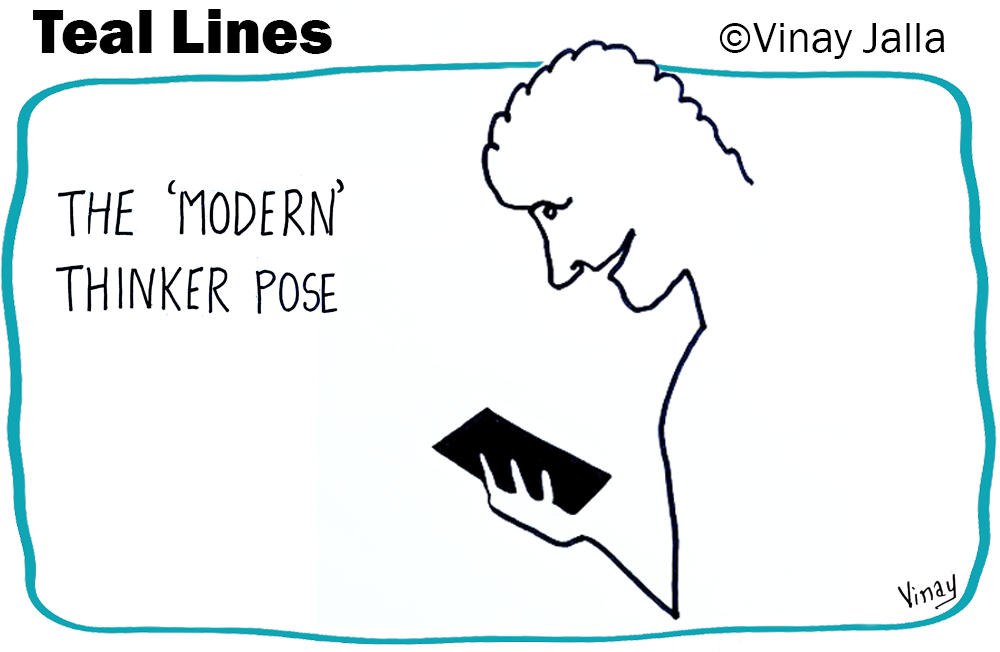 Modern ThInker Pose