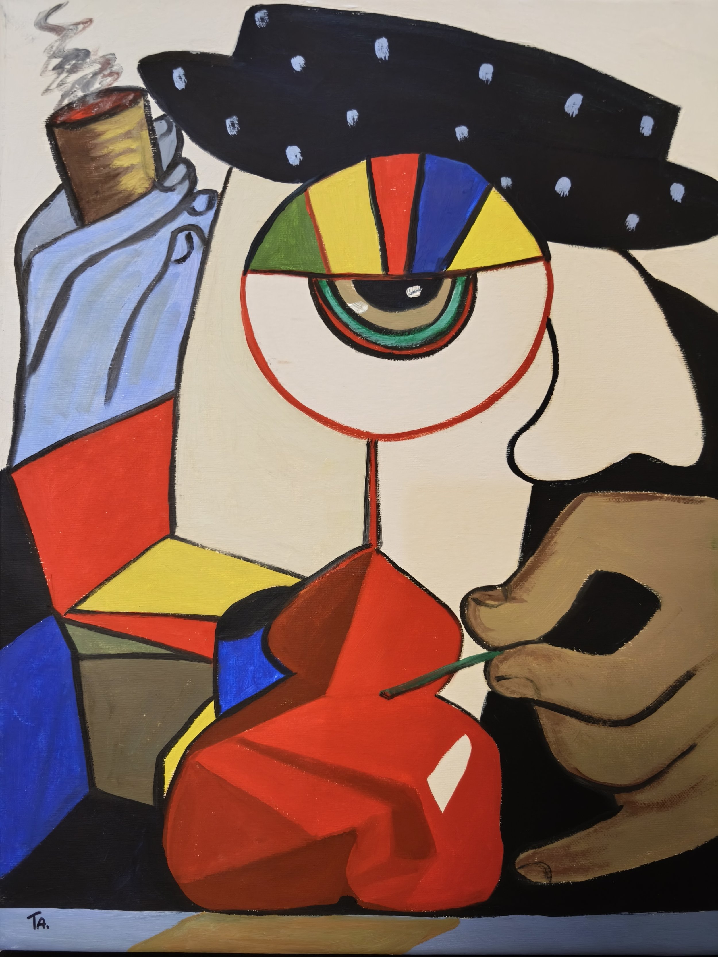 The Violinist 
Oil on canvas