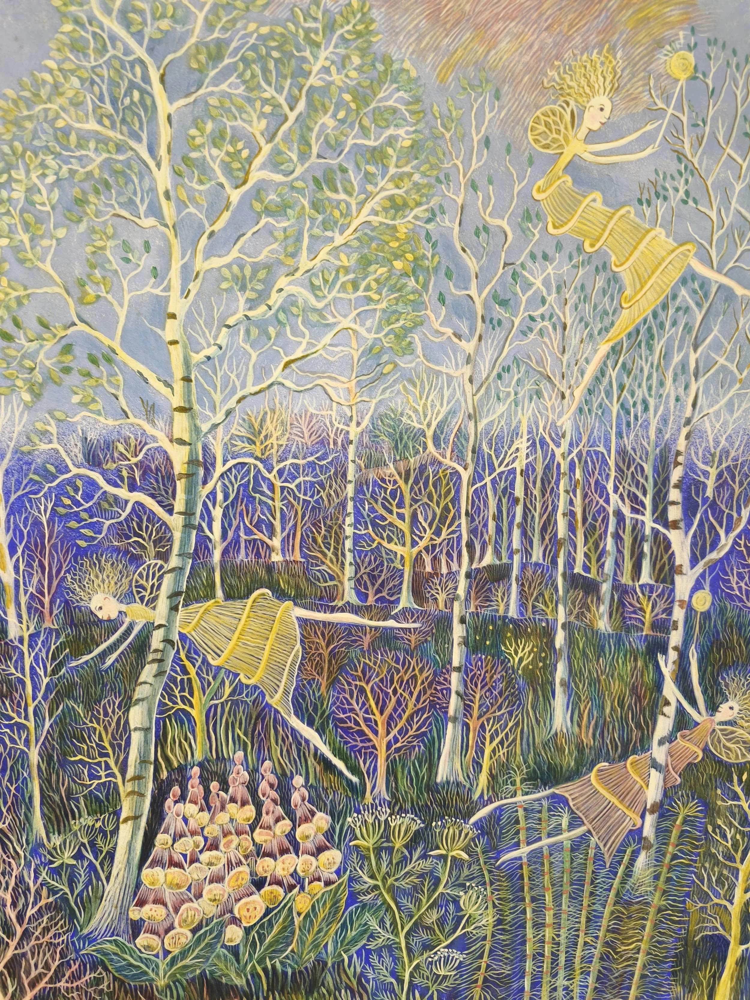 Fairy Forest / Egg Tempera 
