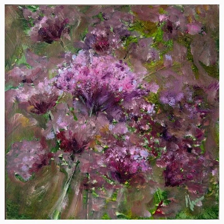 Verbena Summer​, Oil on Board​​, 20cm x 20cm​​SOLD