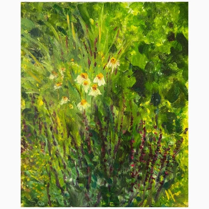 The Border II​​, Oil on Canvas, ​​30.5cm x 25.2cm x 2cm, unframed​ £275, framed £425