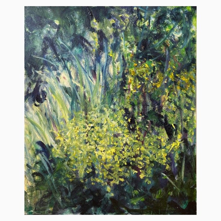 Moon Garden Oil on Board, 46cm x 38cm, unframed, SOLD