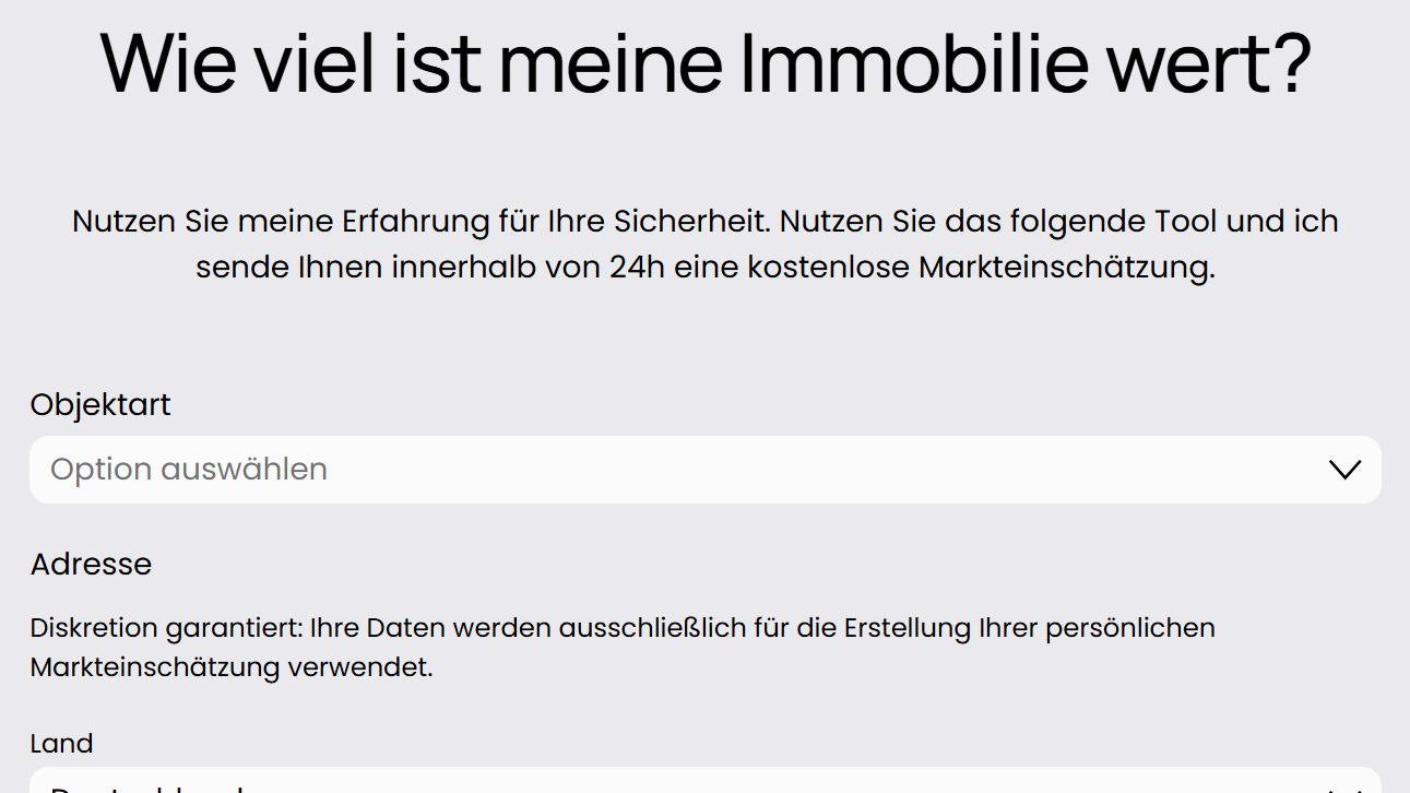 Online-Immobilienbewertung für Häuser und Wohnungen in Bad Soden, Kronberg und Königstein.