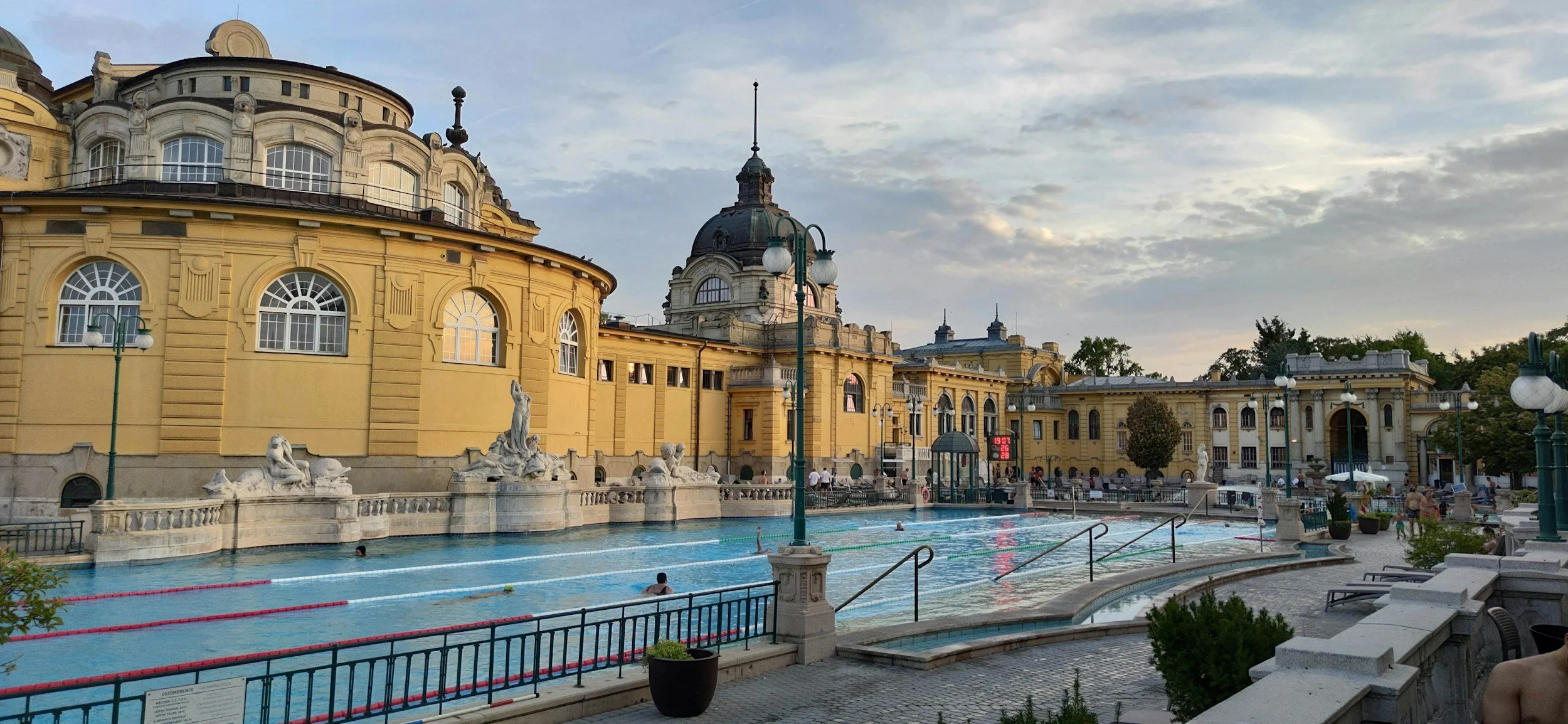 Szechenyi thermal baths Budapest outdoor spa pools