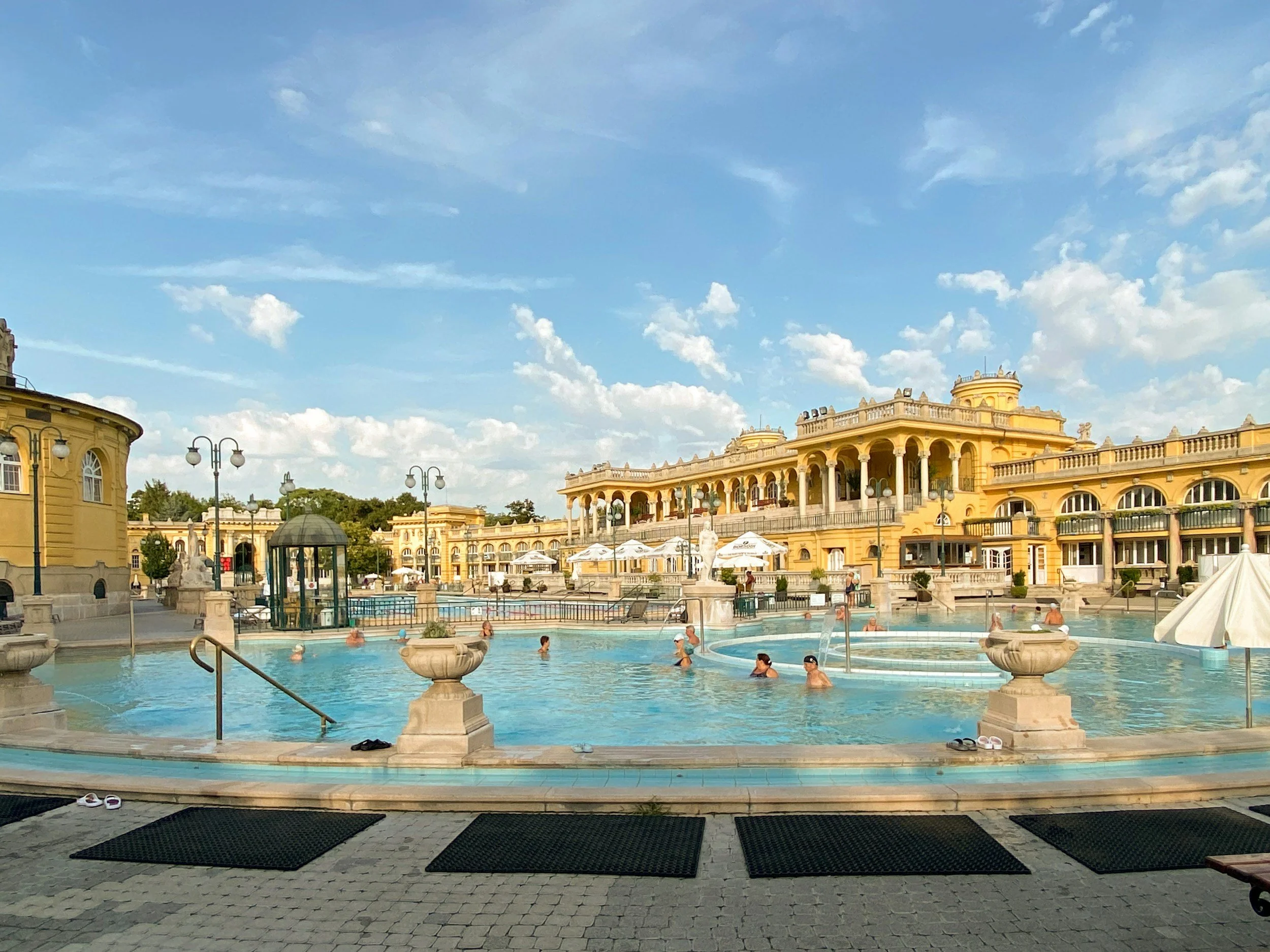 Szechenyi thermal baths Budapest outdoor spa pools