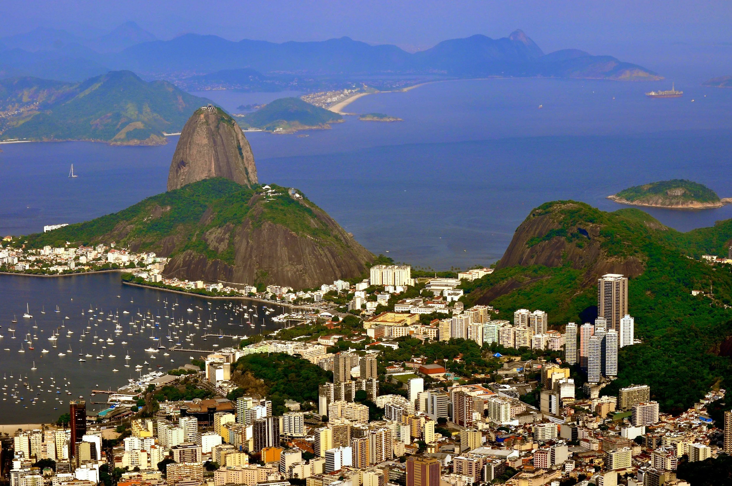 Rio de Janeiro skyline Sugarloaf Mountain view