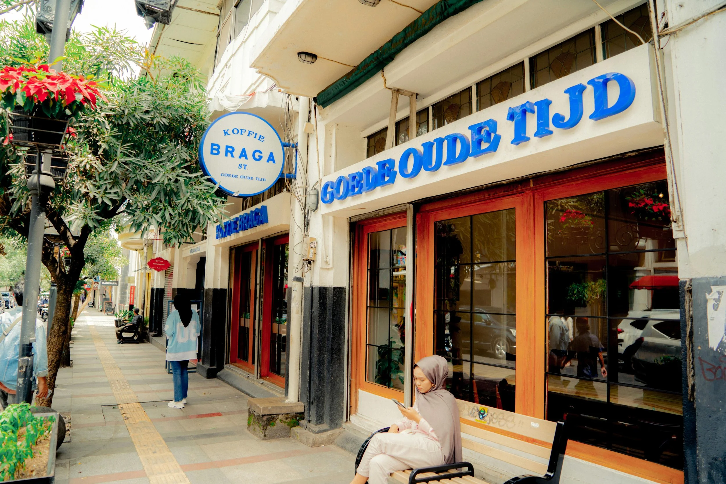 Factory outlet shopping street in Bandung Indonesia