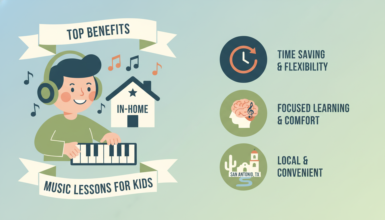 Top Benefits of In-Home Music Lessons for Kids in San Antonio