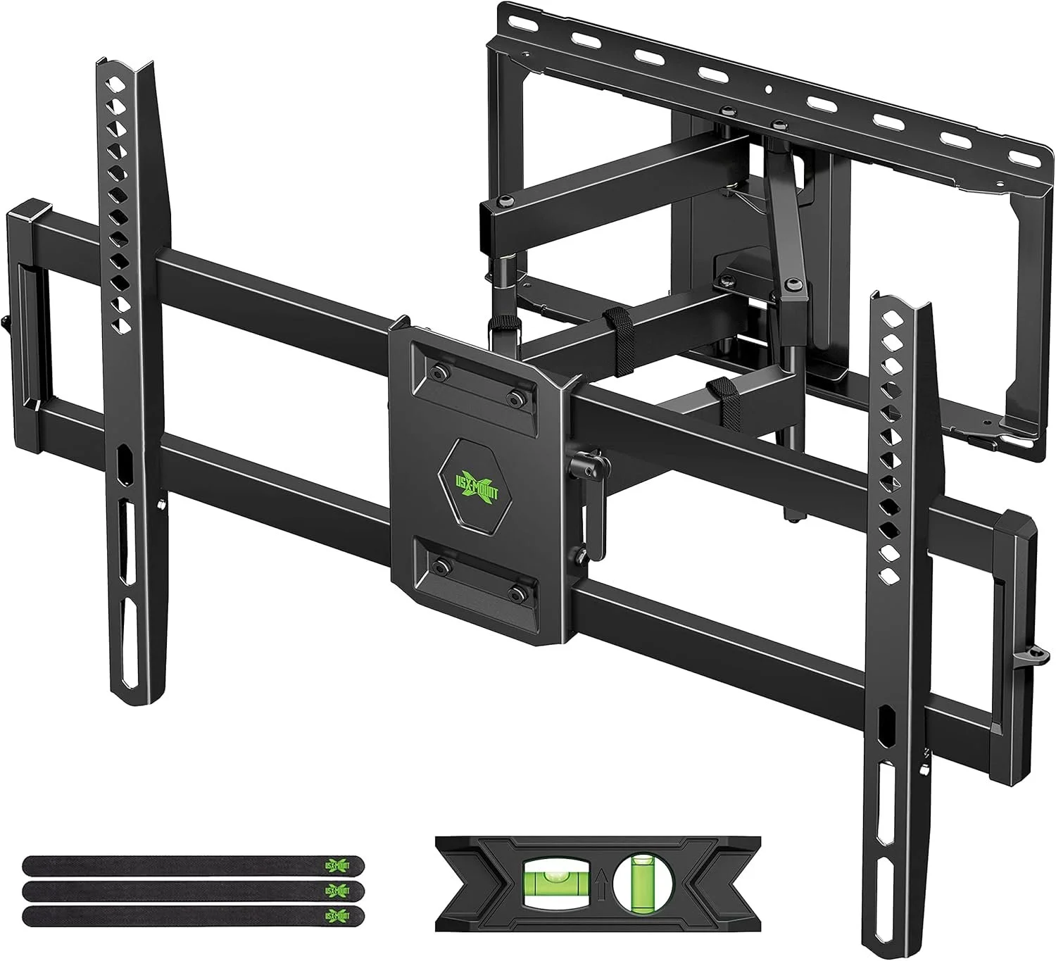 USX Mount Full Motion TV Wall Mount for Most 42-90 inch Flat Screen/LED/4K, TV Mount Bracket Dual Swivel