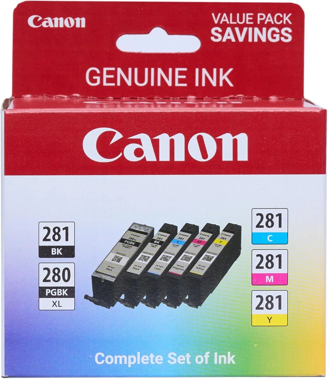 Canon PGI-280XL/CLI-281 5 Color Pack Ink Replacements