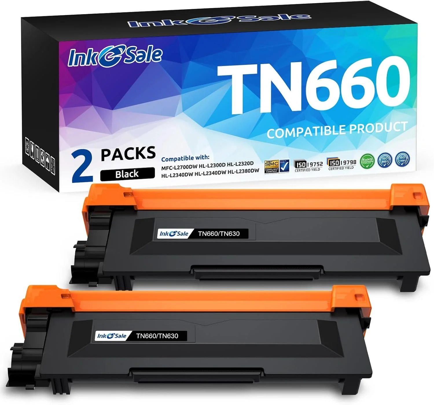 INK E-SALE Compatible Toner Cartridge Replacement for Brother TN660 TN630