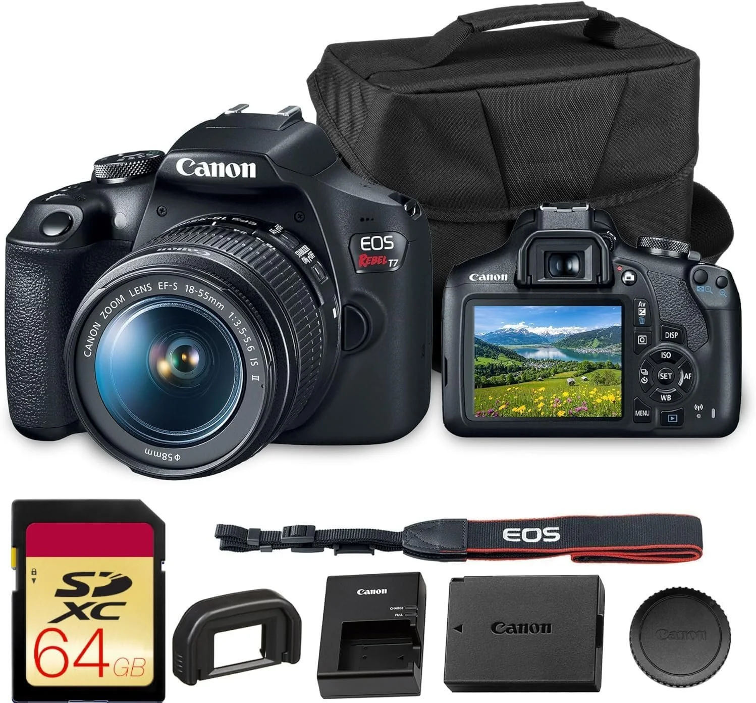 Canon EOS Rebel T7 DSLR Camera