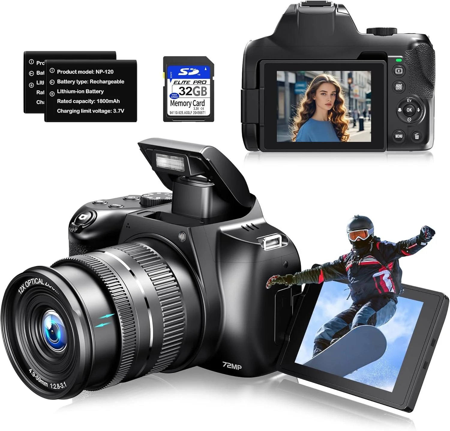 4K Digital Camera for Photography & Vlogging
