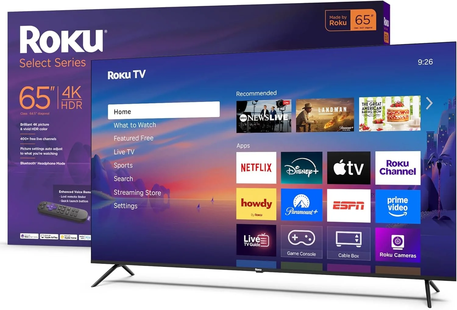Roku Smart TV – 65-Inch Select Series