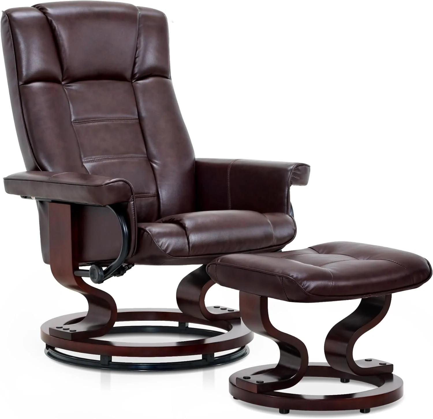 MCombo Manual Swivel Recliner with Ottoman