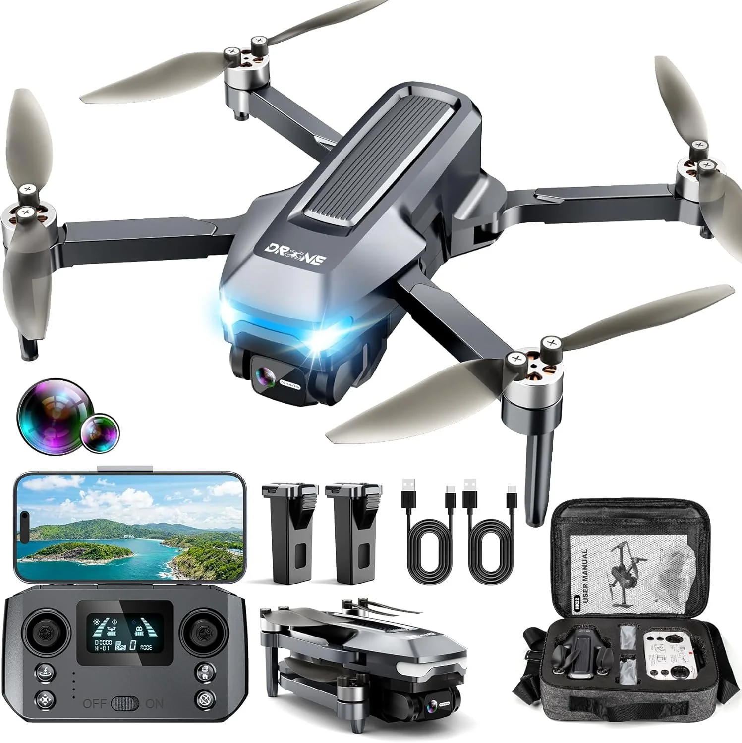 GPS Drones with Camera for Adults 4K