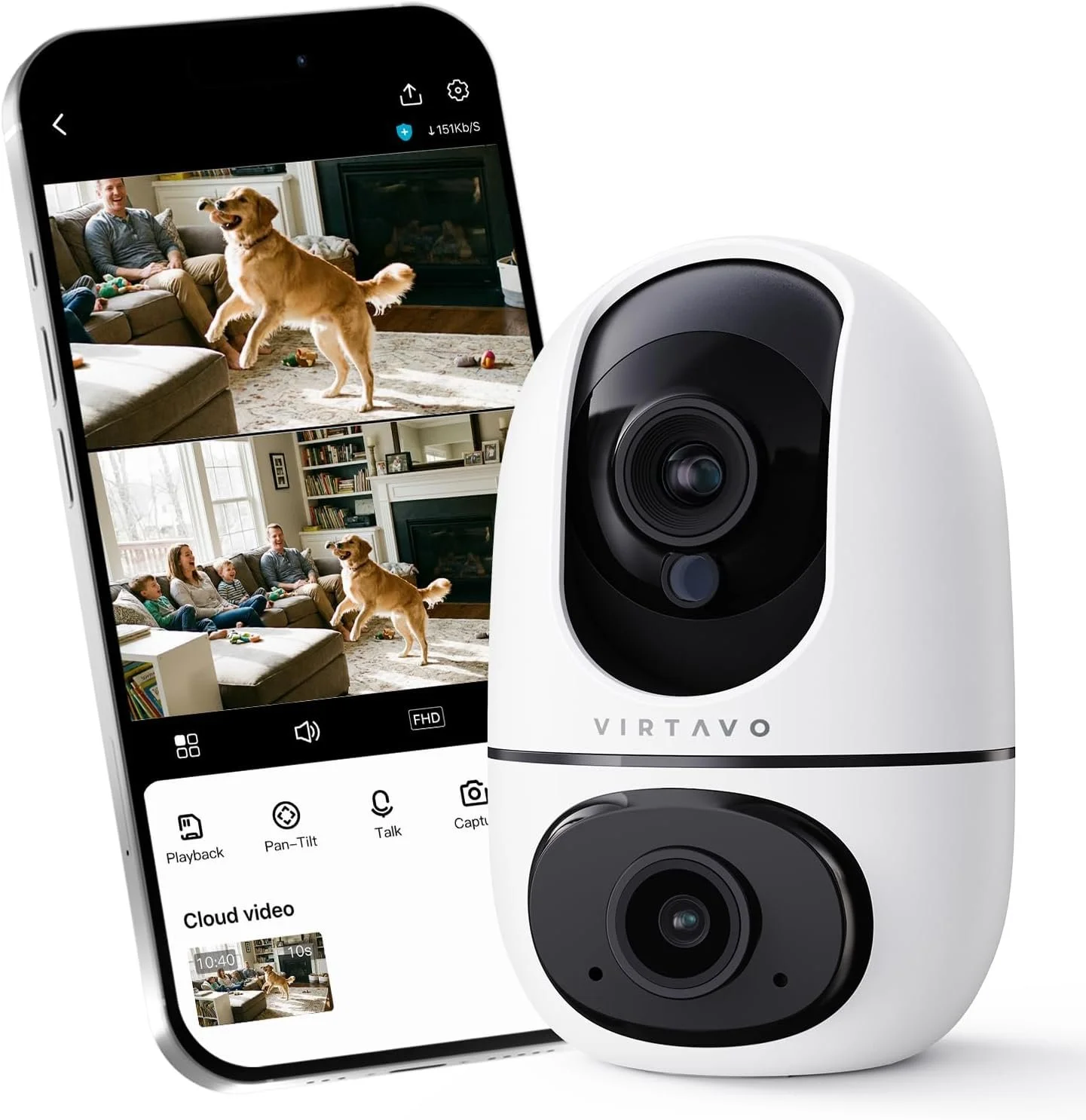 virtavo XD1 Indoor Security WiFi Camera