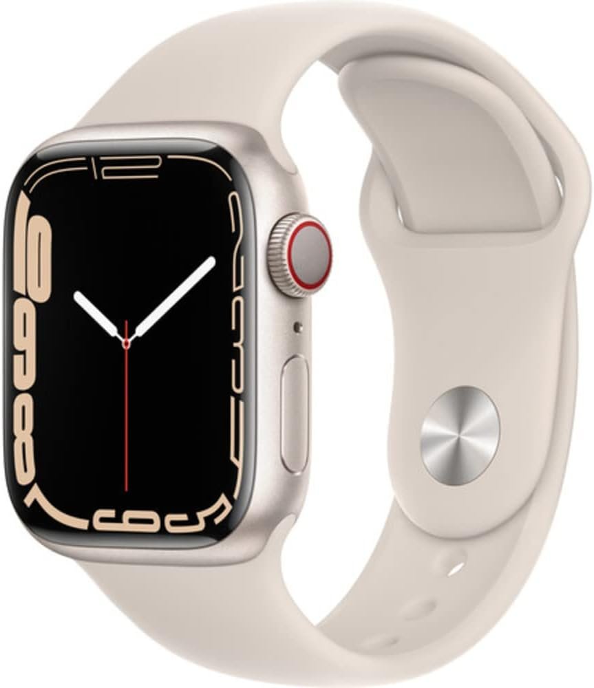 Apple Watch Series 7 (GPS + Cellular, 41mm) (RENEWED)