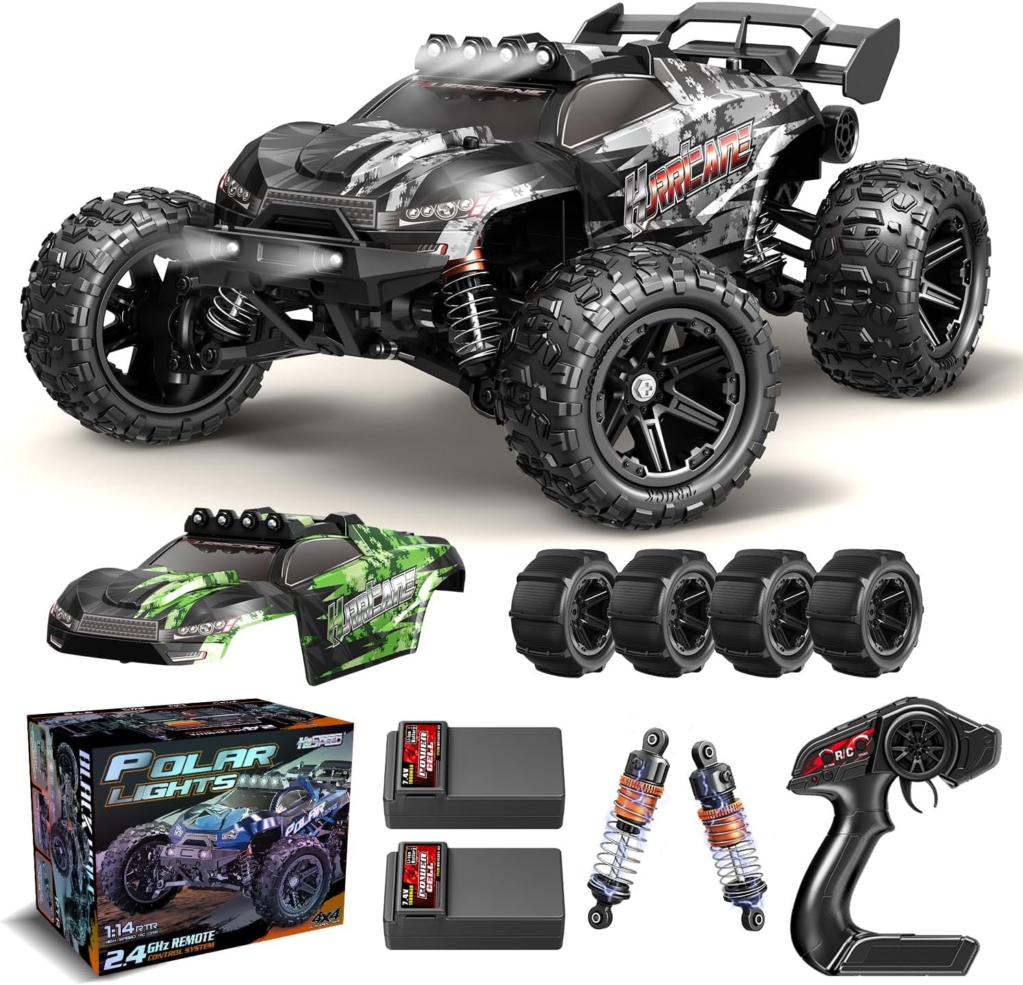 1:14 Scale All Terrain RC Cars for Adults & Boys