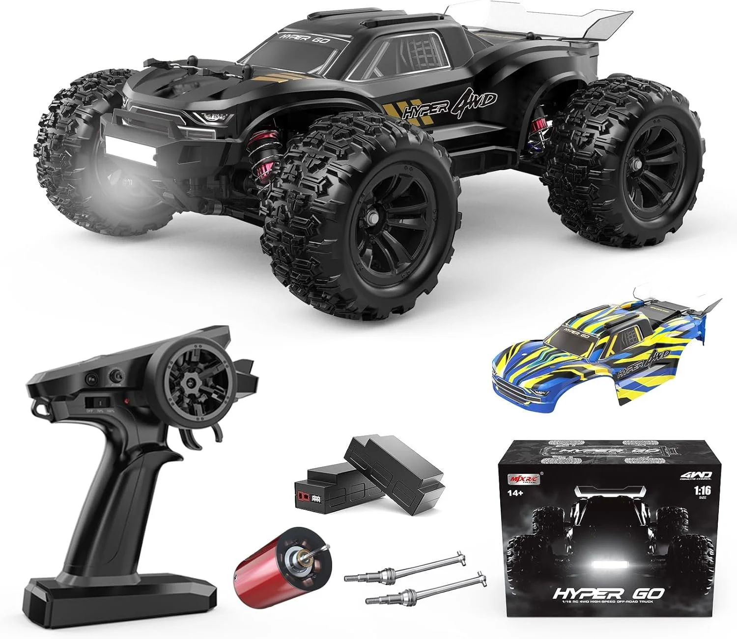 HYPER GO H16BM 1/16 RTR Brushless High Speed Electric 4X4 Off-Road Fast RC Car