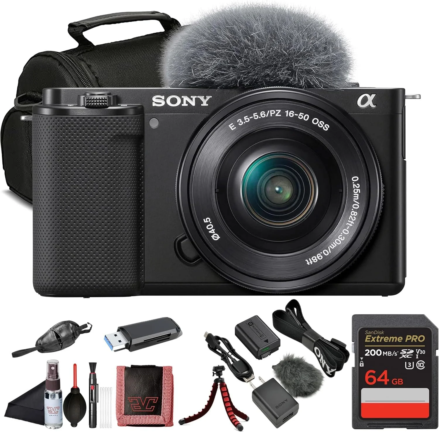 Sony ZV-E10 Mirrorless Camera Black