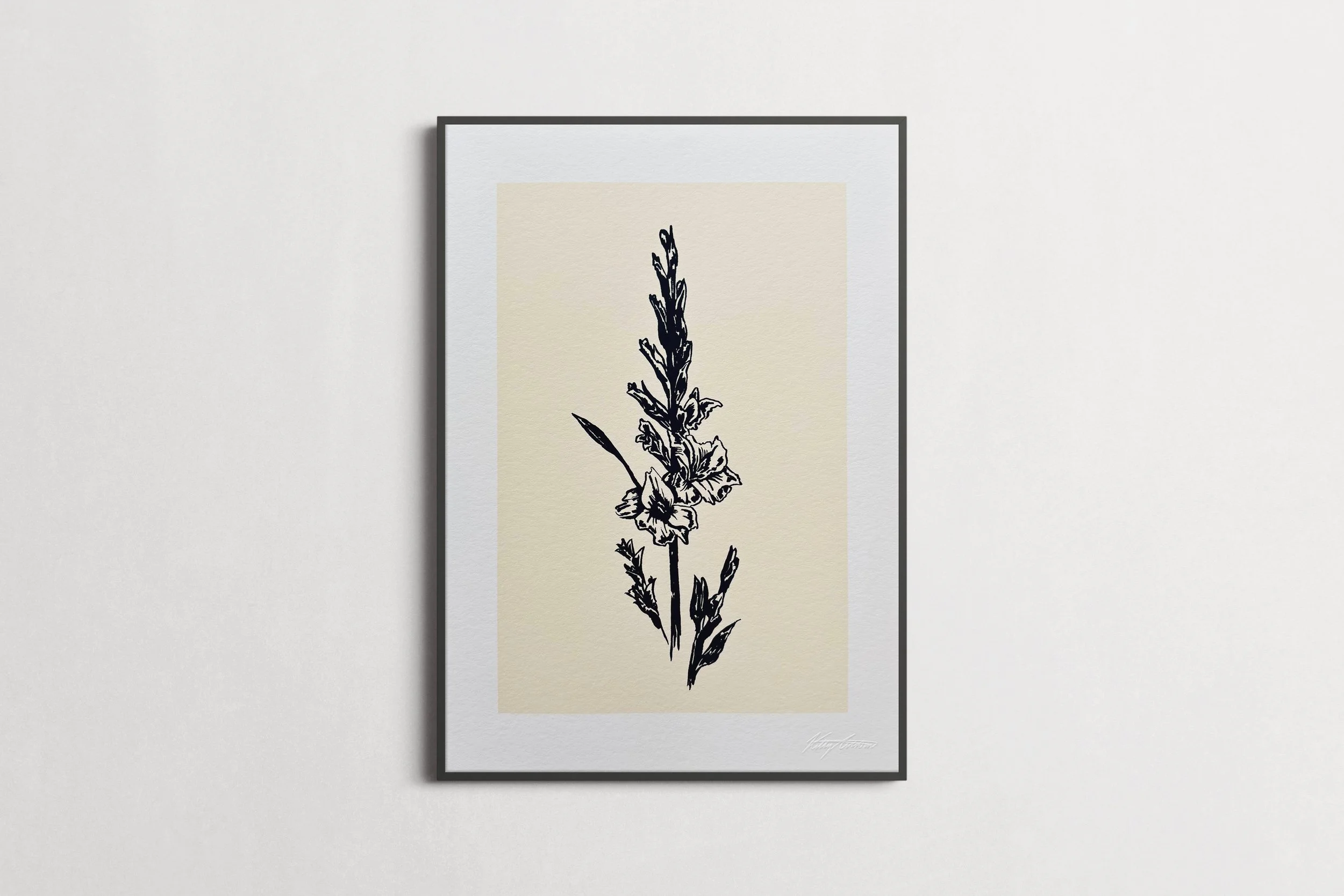 Inky Florals (Gladiolus)