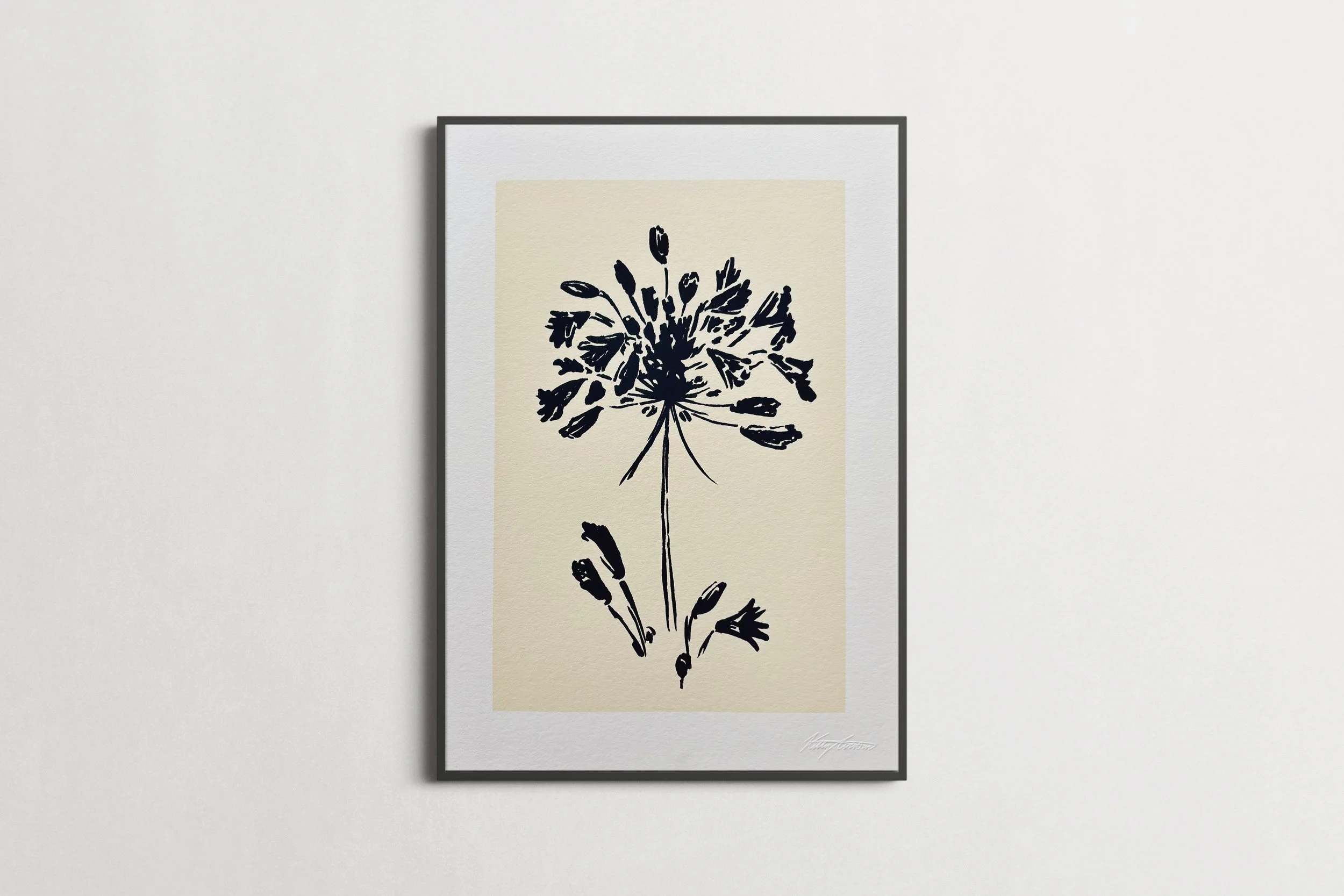Inky Florals (Agapanthus)